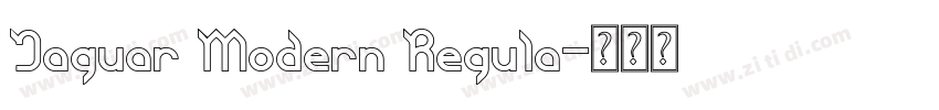 Jaguar Modern Regula字体转换